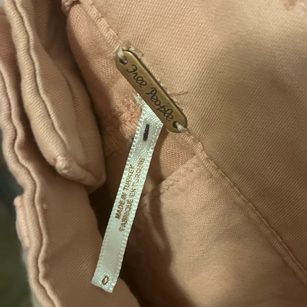New Free People Khaki Shorts Size 0 - Picture 3 of 3